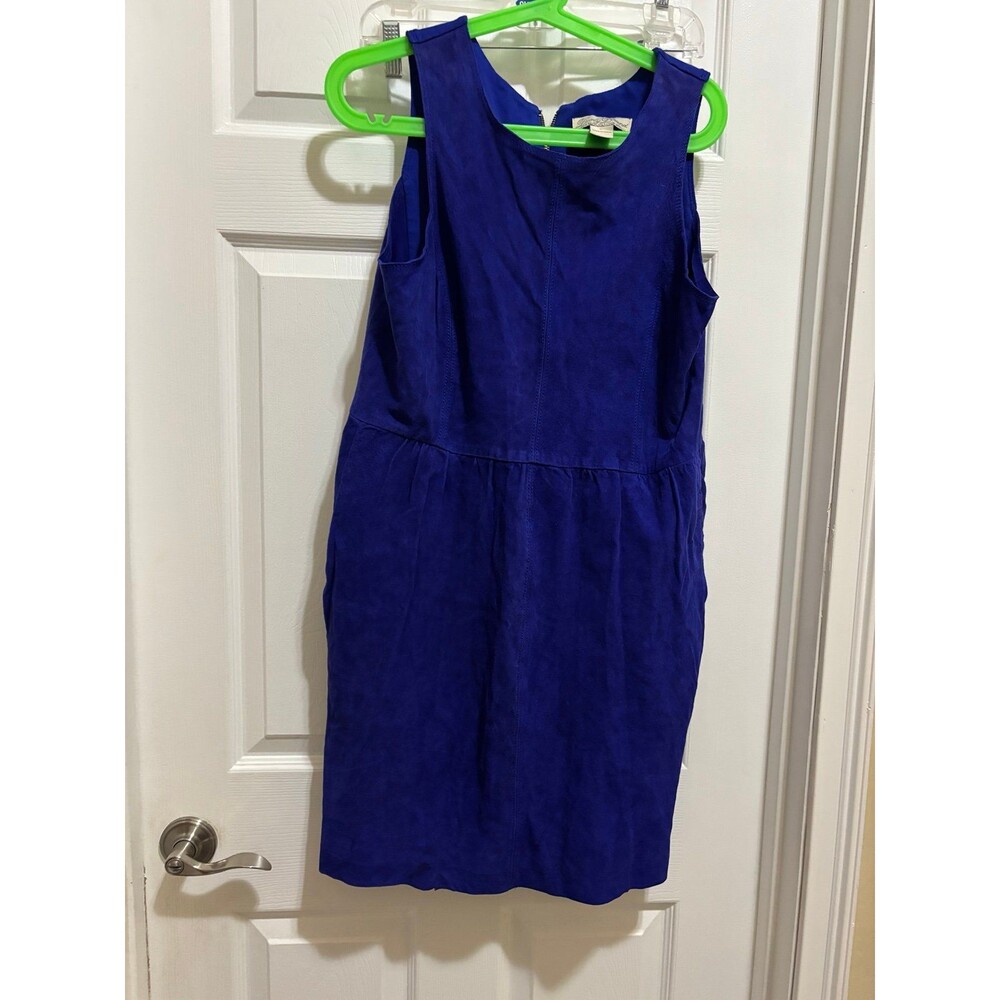 Lucky brand blue suede dress size large